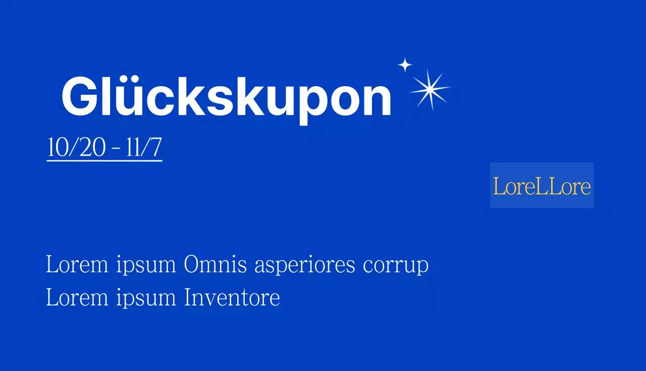 Schönheit Nagelstudio Veranstaltung Lotterie mit blauem Hintergrund