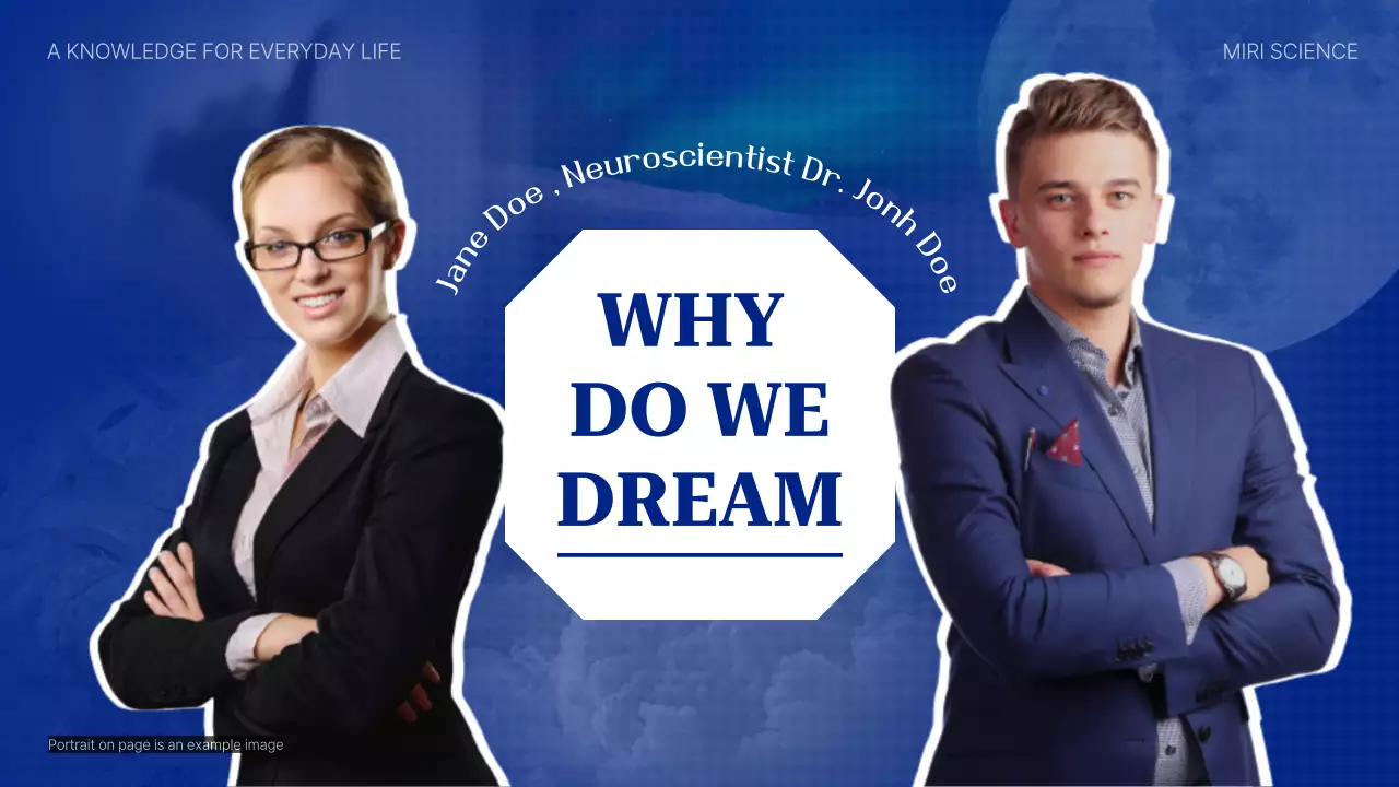Blue Professional Dream Lecture YouTube Thumbnail