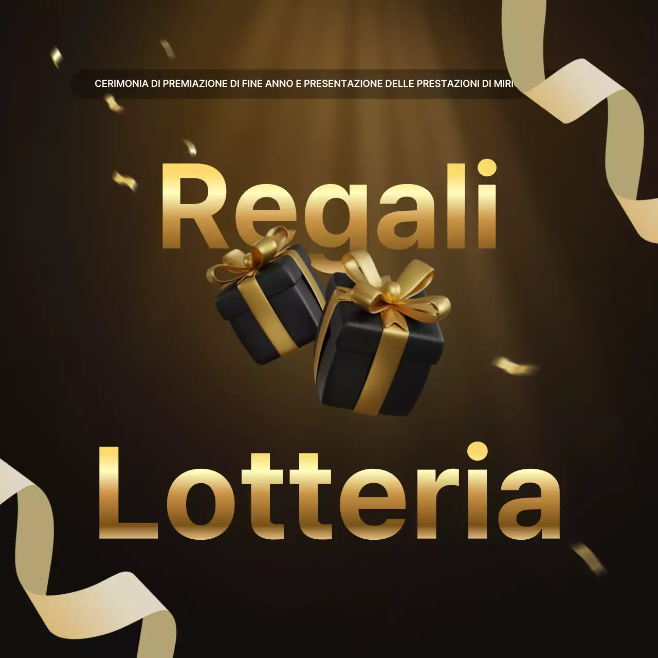 Presentazioni sulle performance dell'oro e del marrone di lusso e relazioni sugli eventi di fine anno