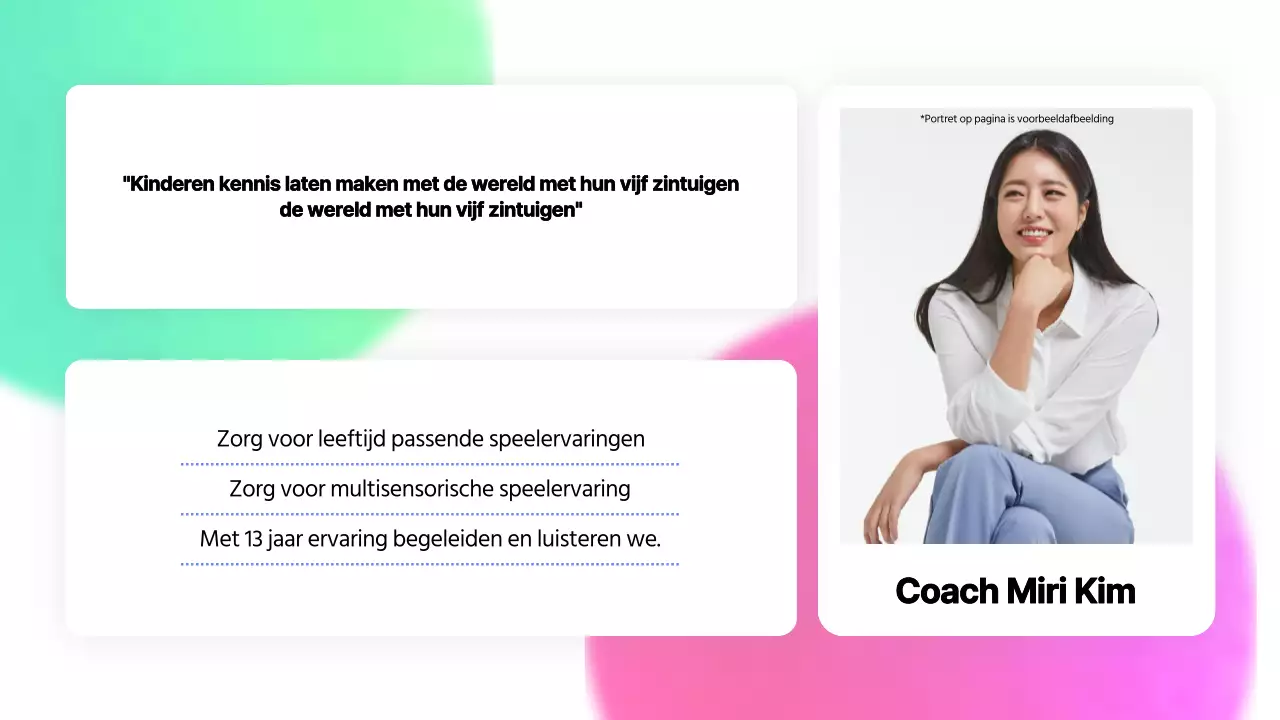 Een eenvoudige roze en blauwe instructeursportefeuille