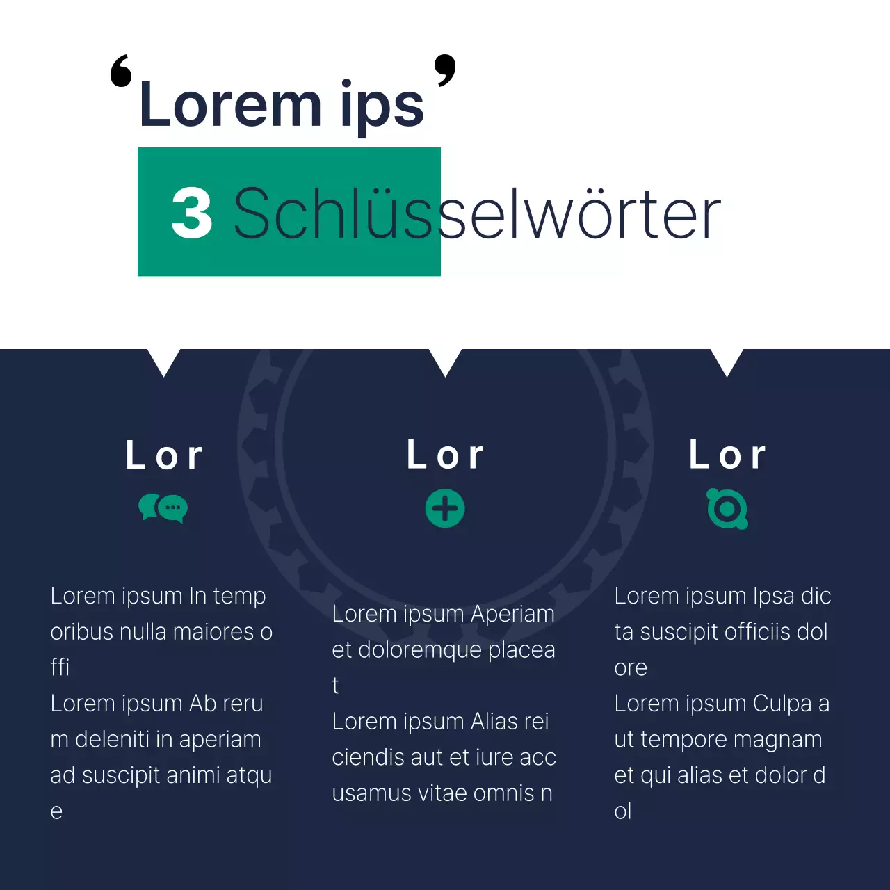 Ein einfaches, marineblau-weißes Wahlversprechenheft