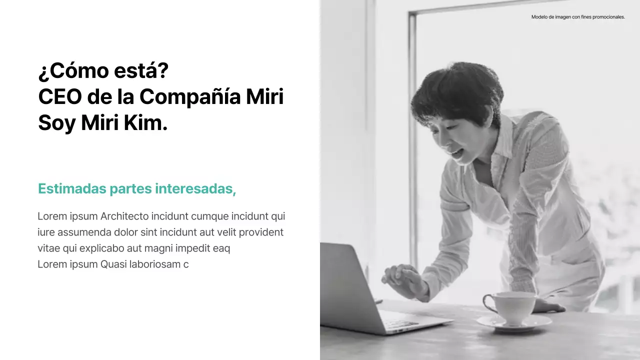 Tacto básico con acento en color menta Informe ESG