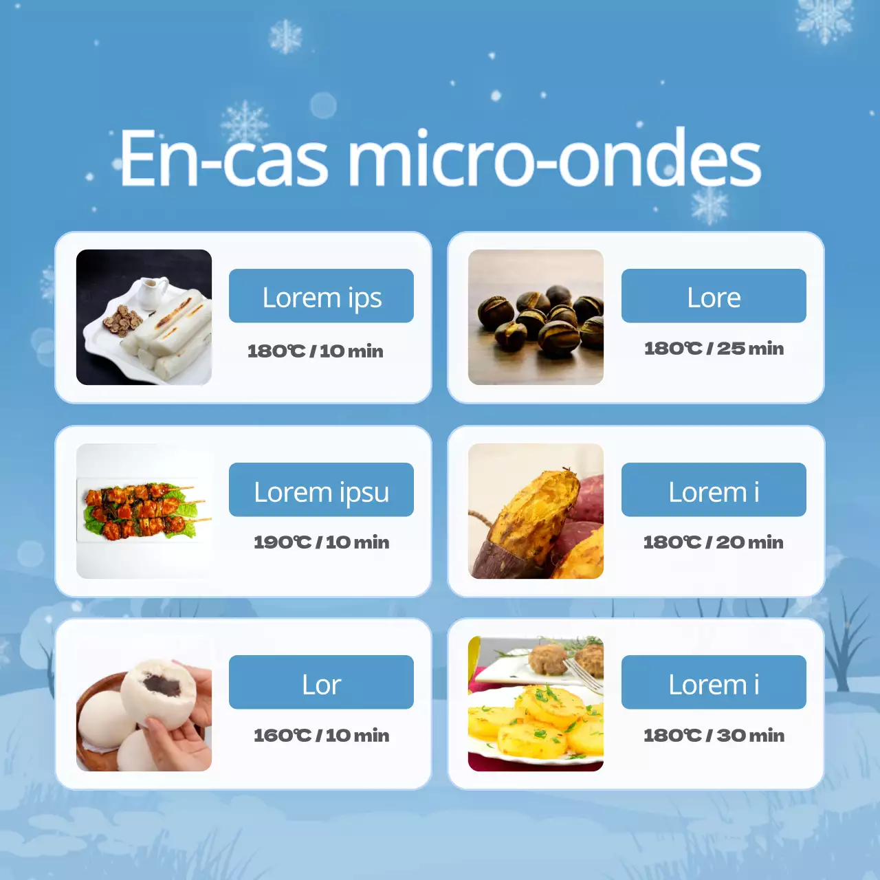 Une publicité virale hivernale naturelle en bleu clair