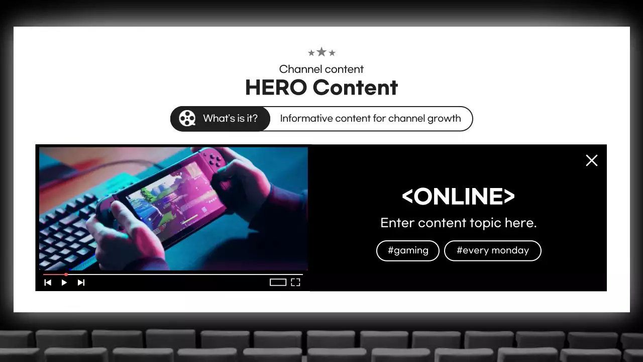 블랙 모던 유튜브 플래너 프리젠테이션