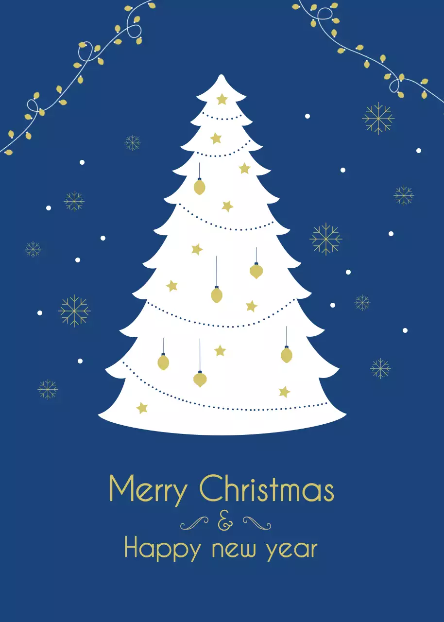 흰색 크리스마스트리 일러스트 크리스마스 이벤트팝업