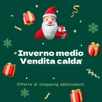 Promuovete le vostre promozioni di vendita invernali in rosso e verde