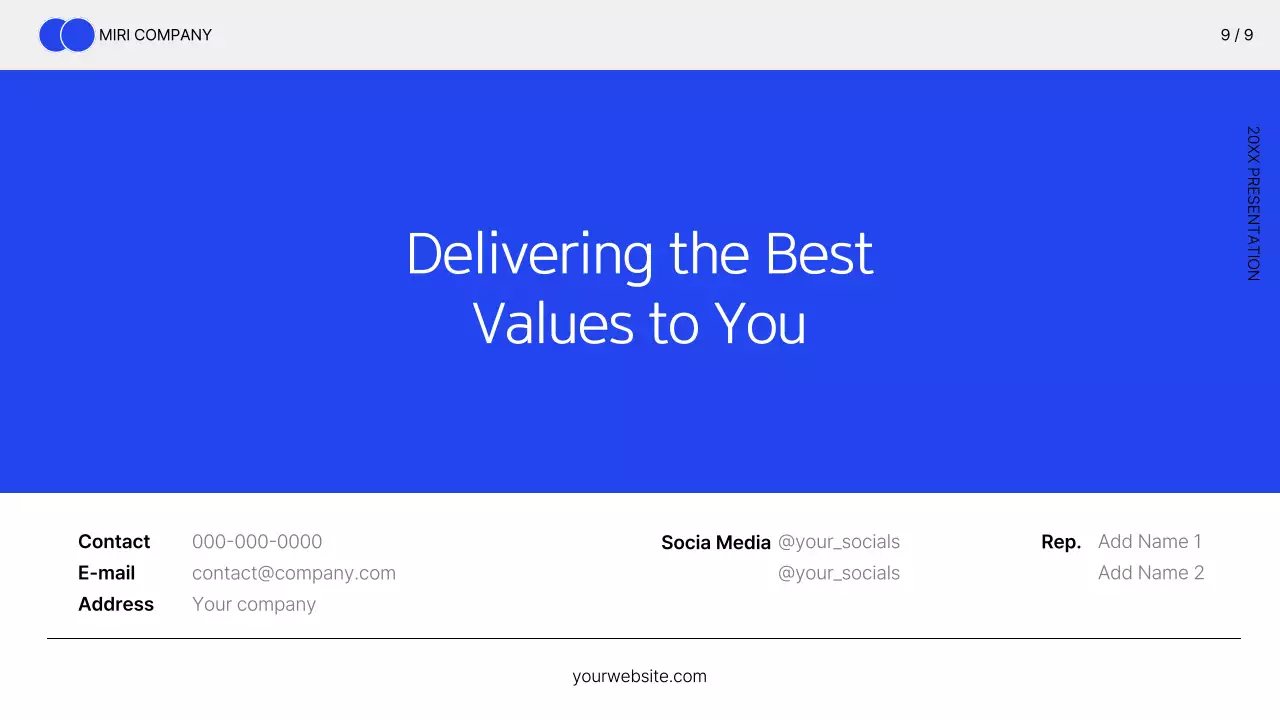 블루 모던 헬스케어 프리젠테이션