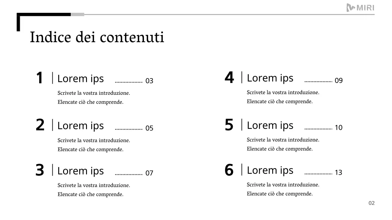 Un semplice rapporto stampabile in bianco e nero