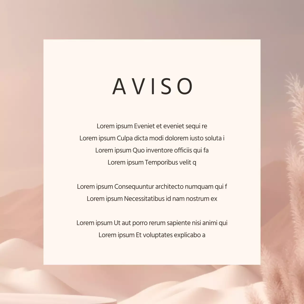 Un simple anuncio de cosméticos rosas en Instagram