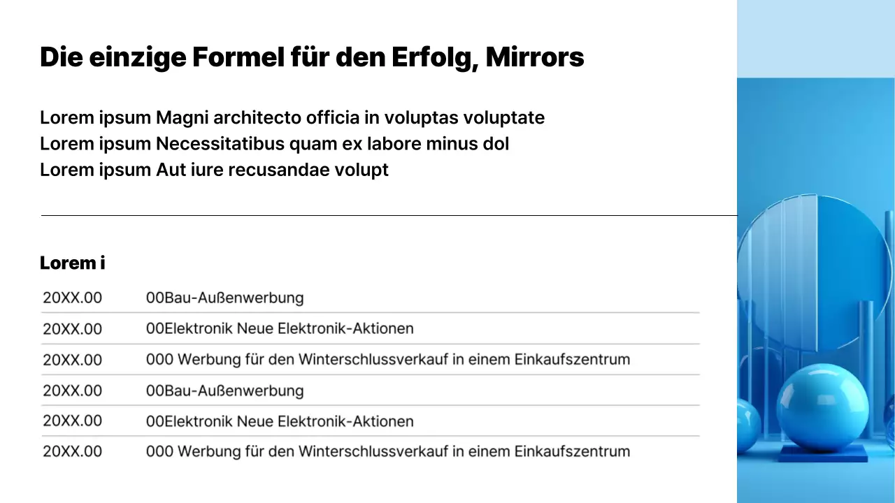 Moderner Vorschlag für einen Werbemittelverkauf in Hellblau
