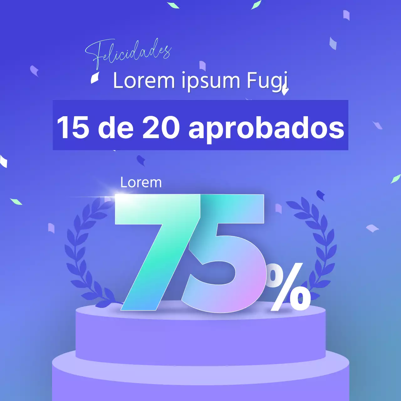 Promover los números azules de admisión