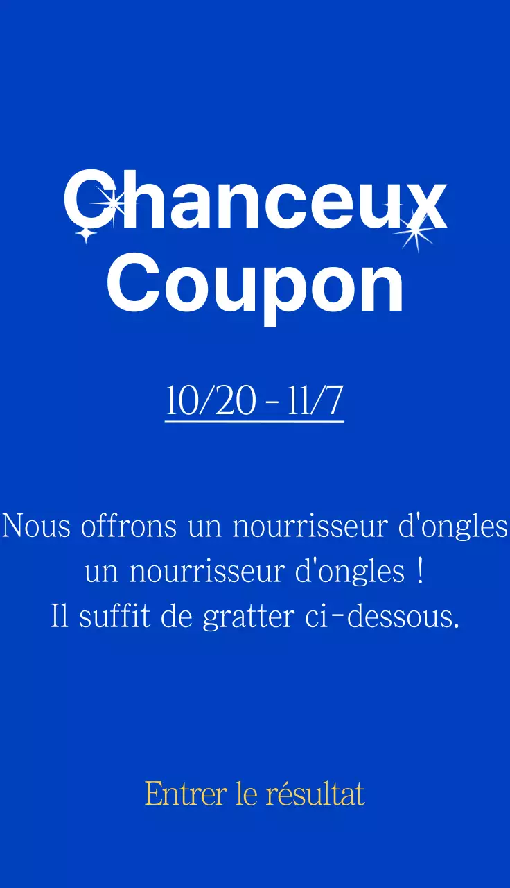 Loterie de l'événement du salon de beauté et de manucure sur fond bleu