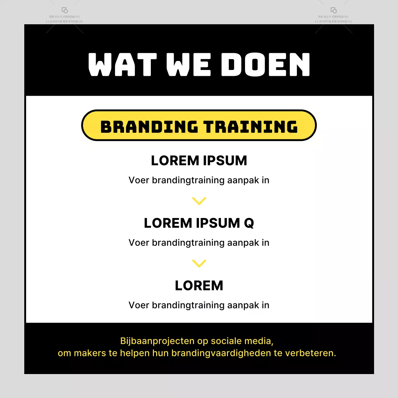 Trendy teamrekruteringsadvertenties met grijze achtergronden