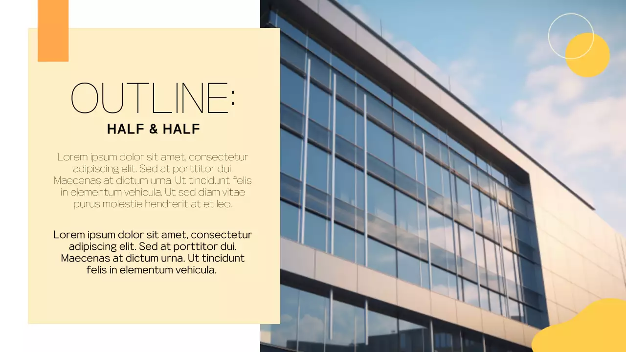 옐로우 모던 가이드 프레젠테이션