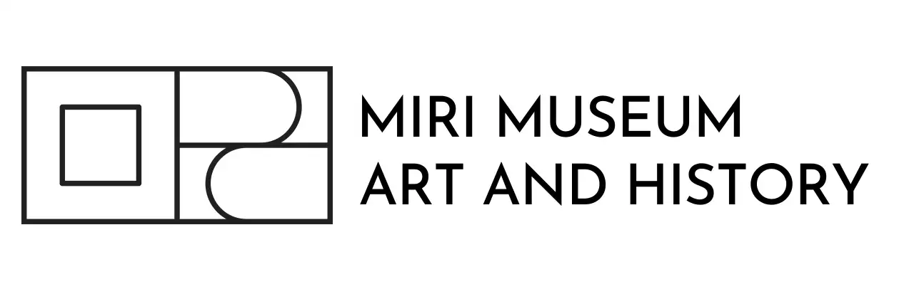 Brand logo with an art museum concept