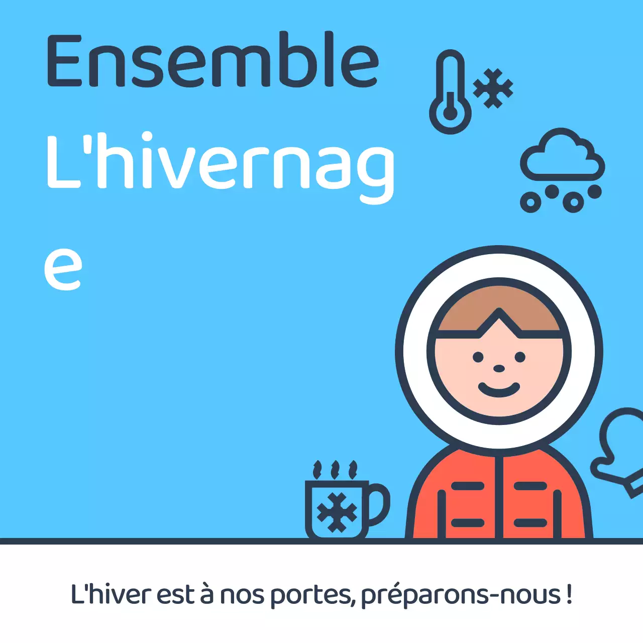 Un guide minimaliste de l'hivernage en bleu et bleu clair