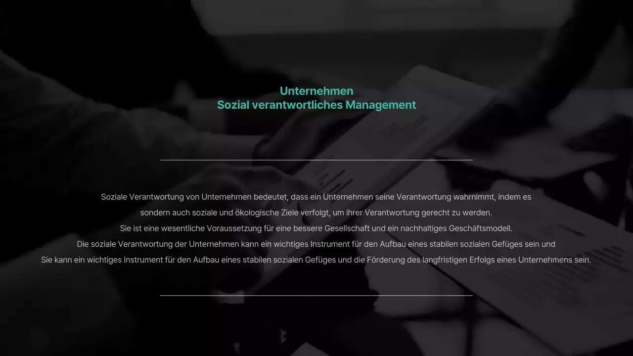 Basic-Feeling mit mintfarbenem Akzent ESG-Bericht