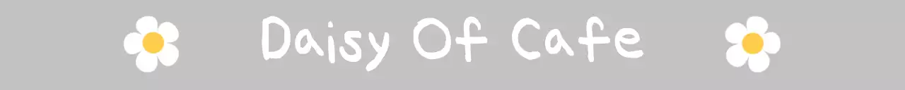 Desain merchandise kafe dengan ilustrasi bunga yang lucu