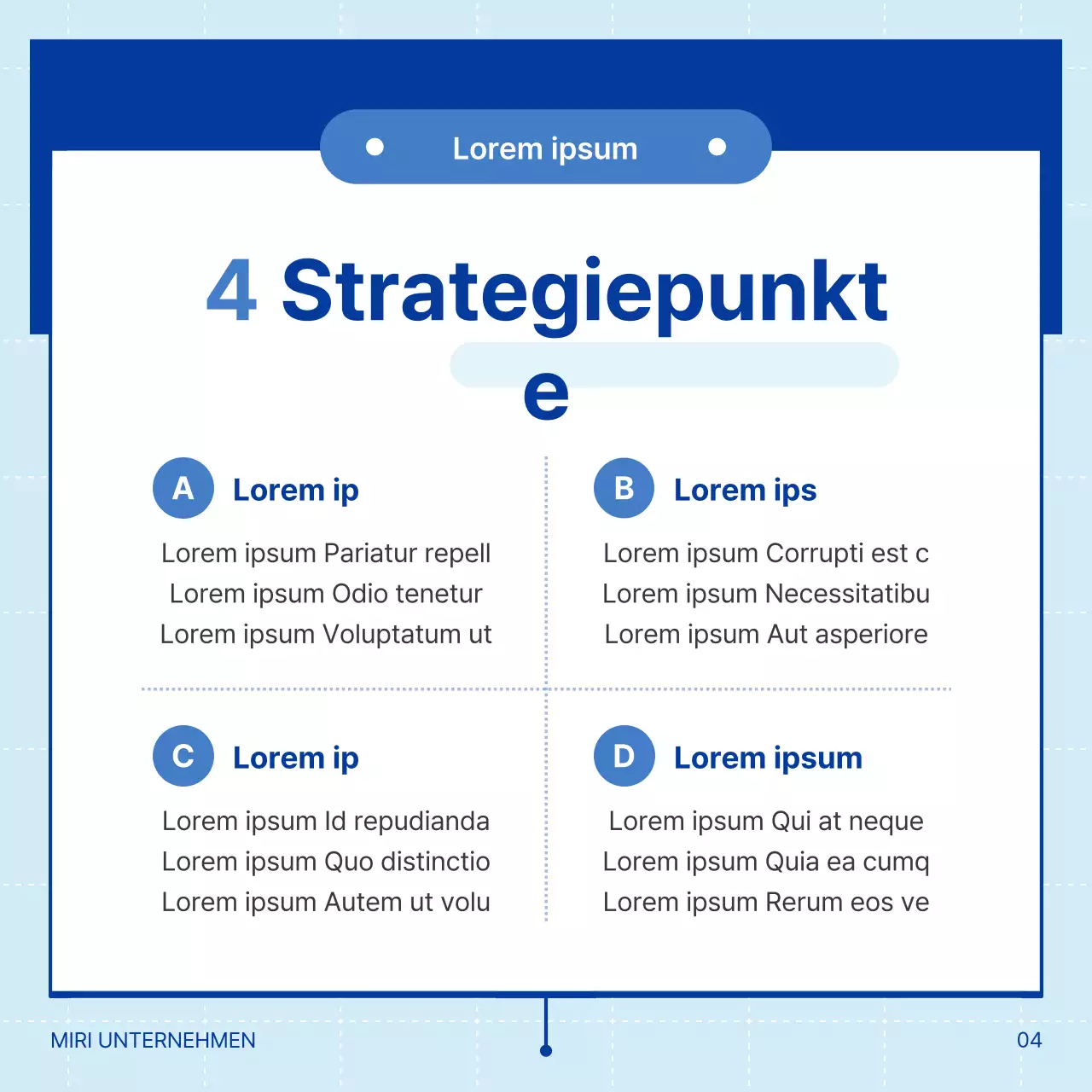 Einfache blaue und hellblaue Corporate Training Beratung Illustration