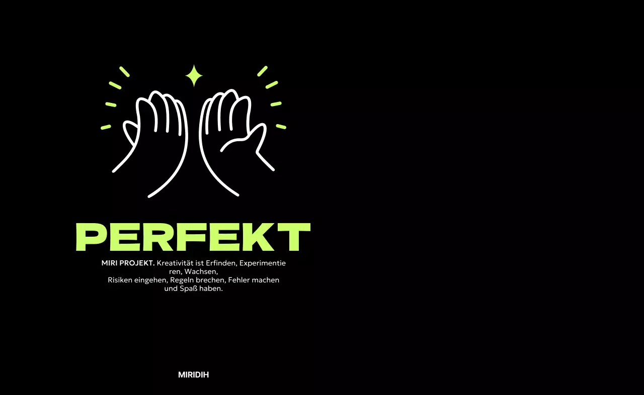 Gestalte eine Tasse mit einem High-Five-Symbol