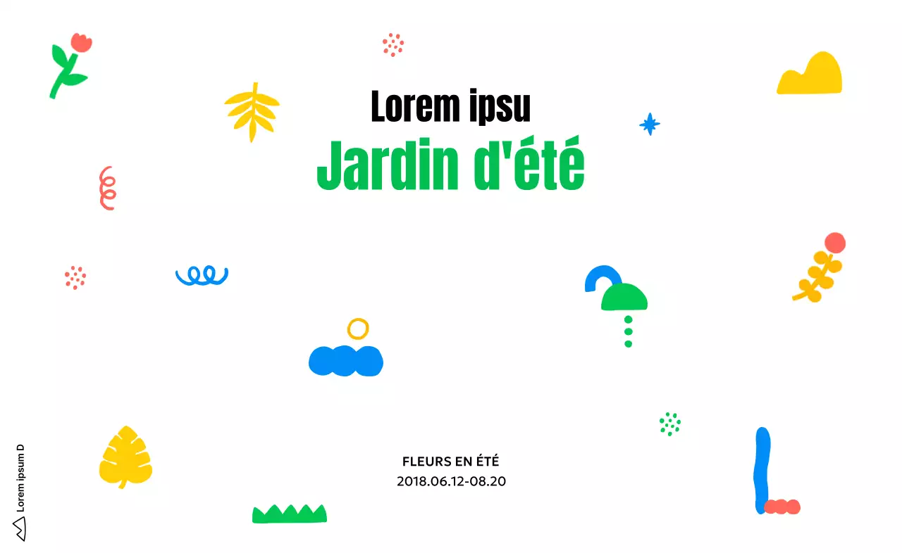 Design avec de jolies icônes autocollantes