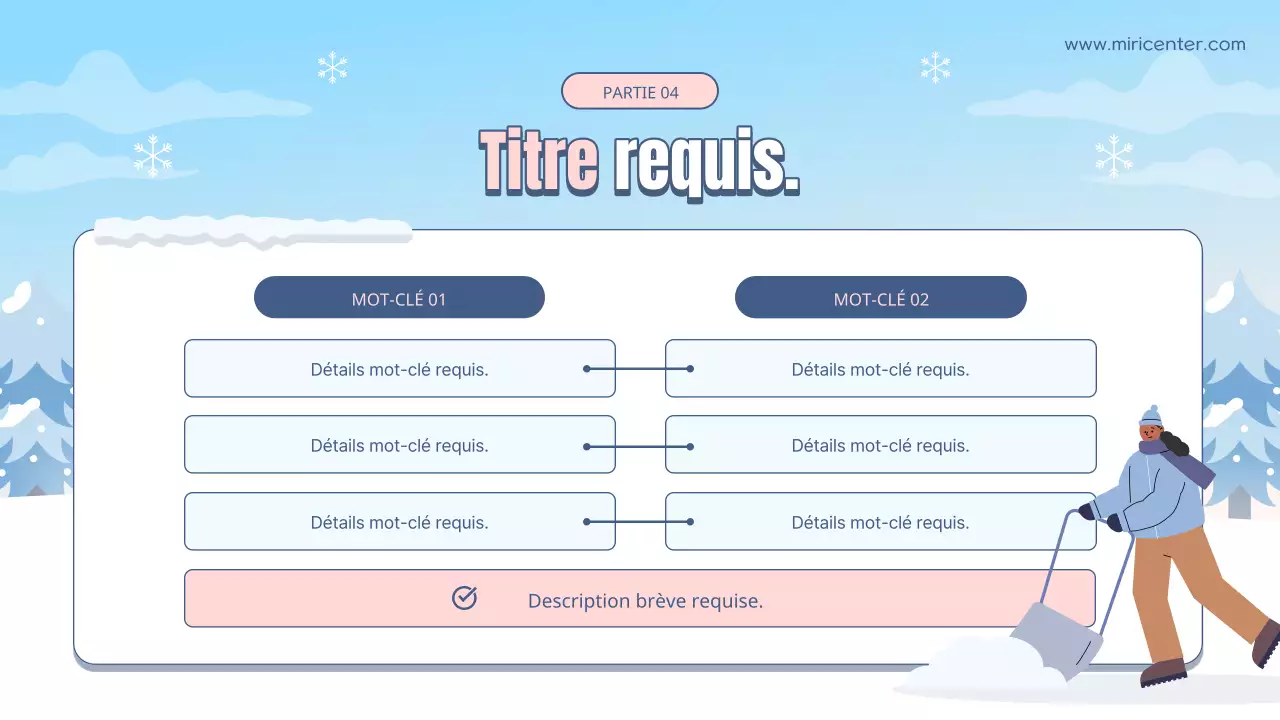 Guide de formation des volontaires pour les vacances d'hiver en bleu clair et blanc naturel