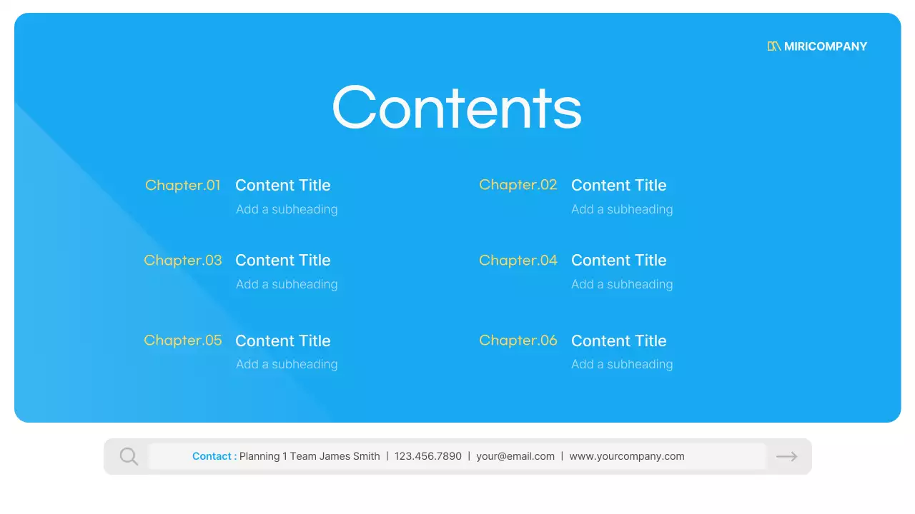 블루 심플 가이드 프레젠테이션