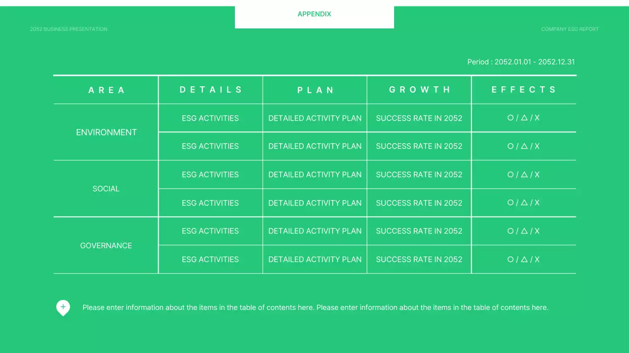 Green Minimal Business Report Document Presentation