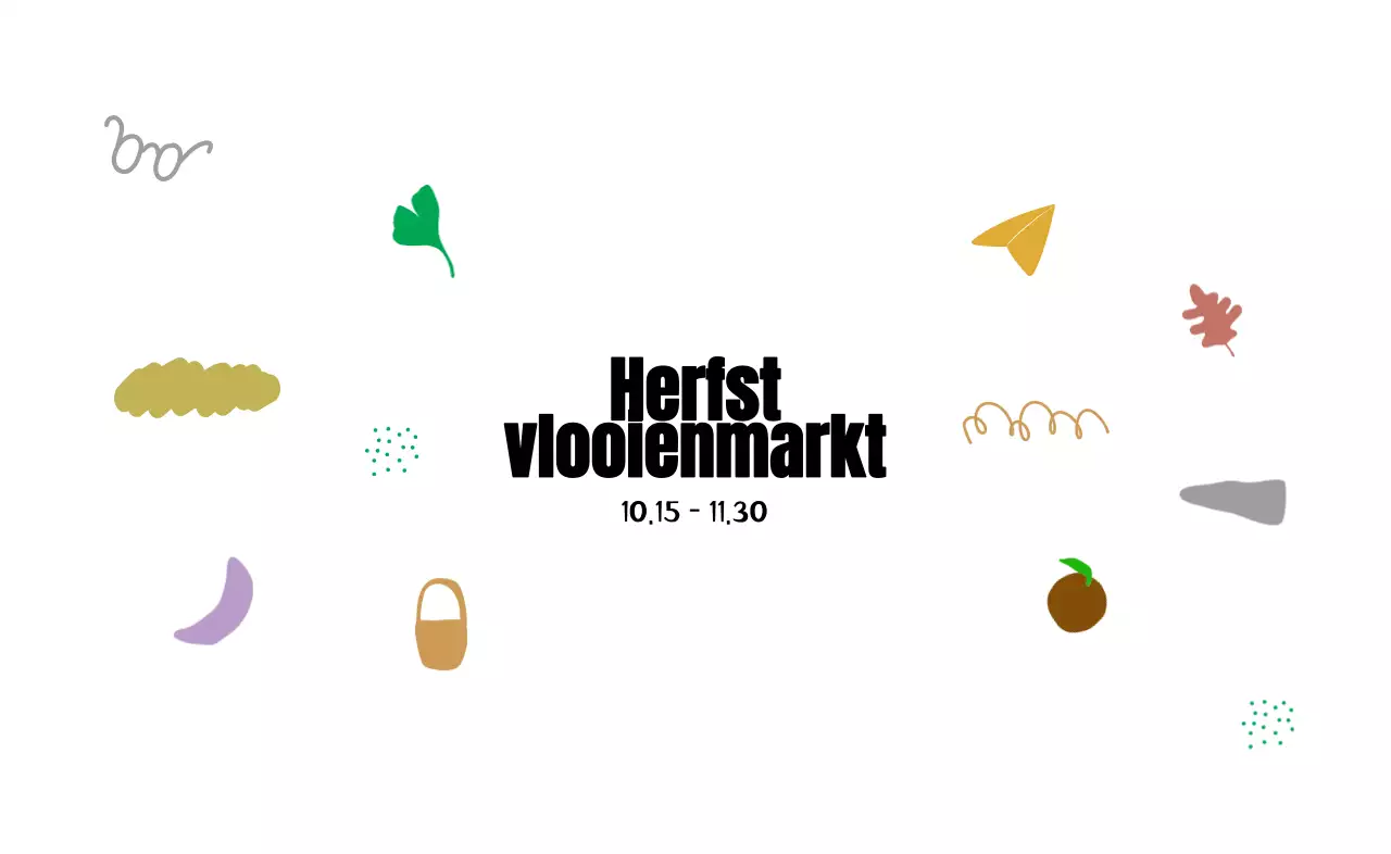 Een seizoensgebonden vlooienmarkt van vintage illustraties