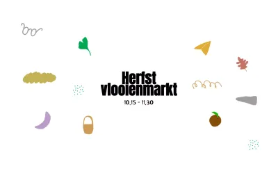 Een seizoensgebonden vlooienmarkt van vintage illustraties