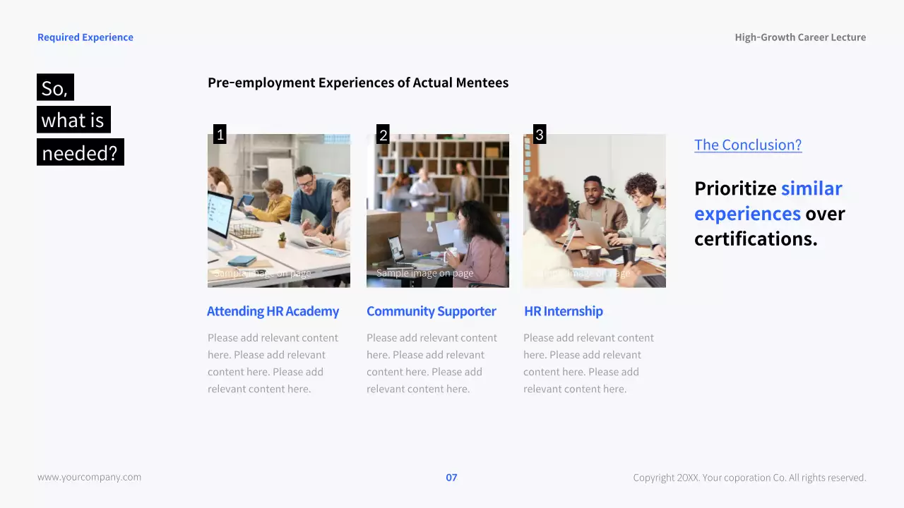 White Modern Career Lecture Presentation