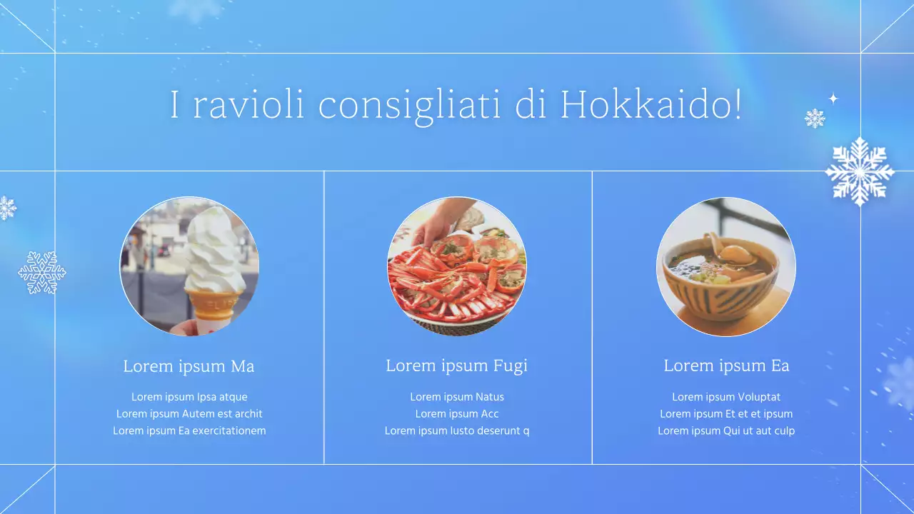 Informazioni di viaggio per l'inverno a Hokkaido, Giappone: blu e natura