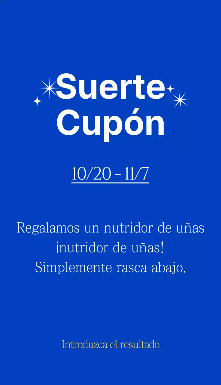 Lotería de eventos de salón de belleza de uñas con fondo azul