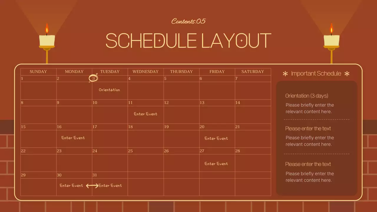 갈색과 남색의 아기자기한 봉사자 교육 안내서