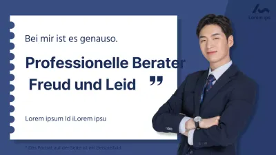 Einfaches, marineblaues Lehrmaterial für Berater