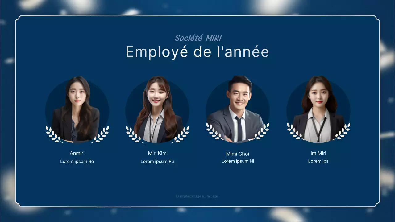 Un luxueux rapport de performance de fin d'année en bleu marine et argent