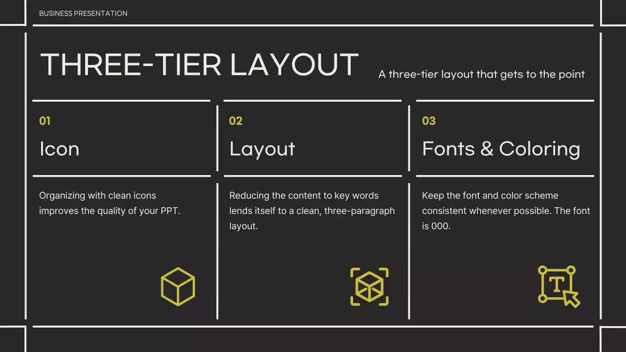 그레이 모던 비즈니스 프레젠테이션