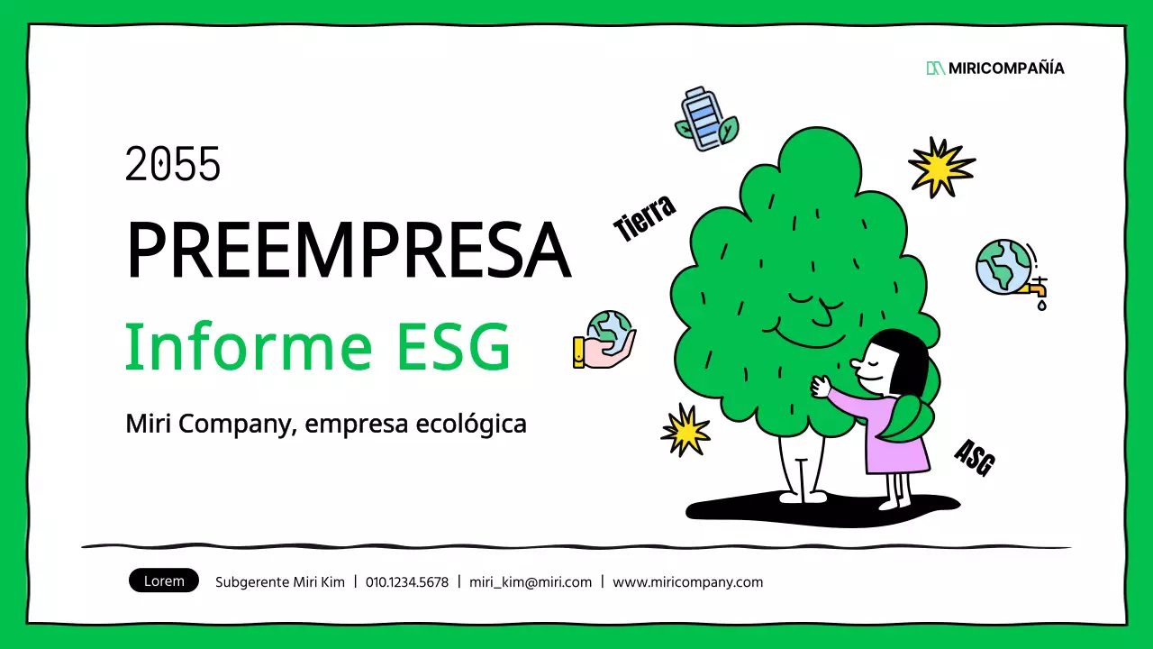 Informes corporativos sobre ESG en verde