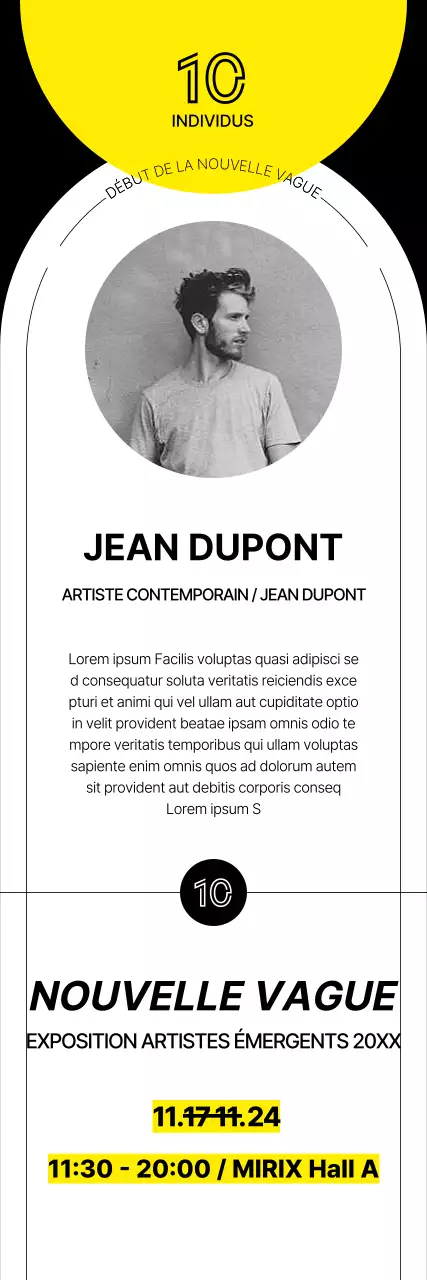 Promouvoir les expositions d'art contemporain et mettre en valeur les artistes avec style