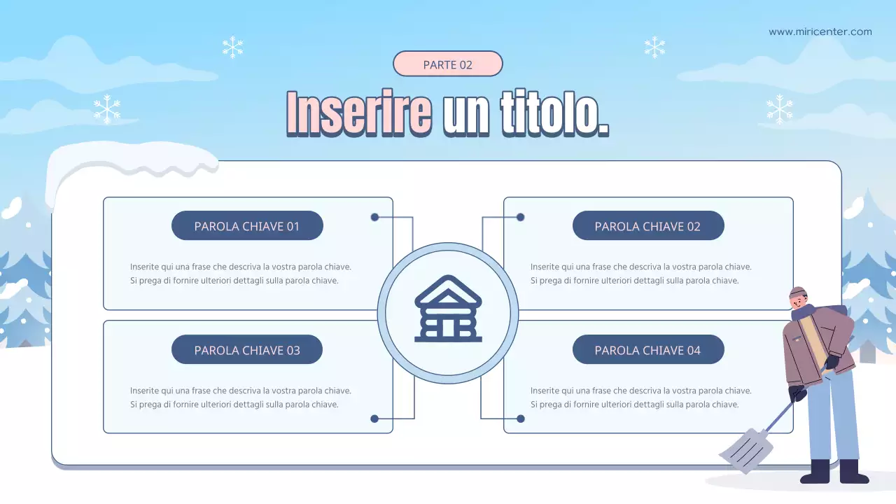 Guida alla formazione dei volontari per la pausa invernale in azzurro e bianco naturale