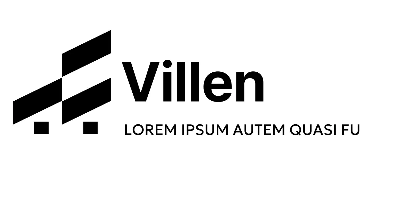 Logos von Unternehmensmarken mit Bezug zur Architektur