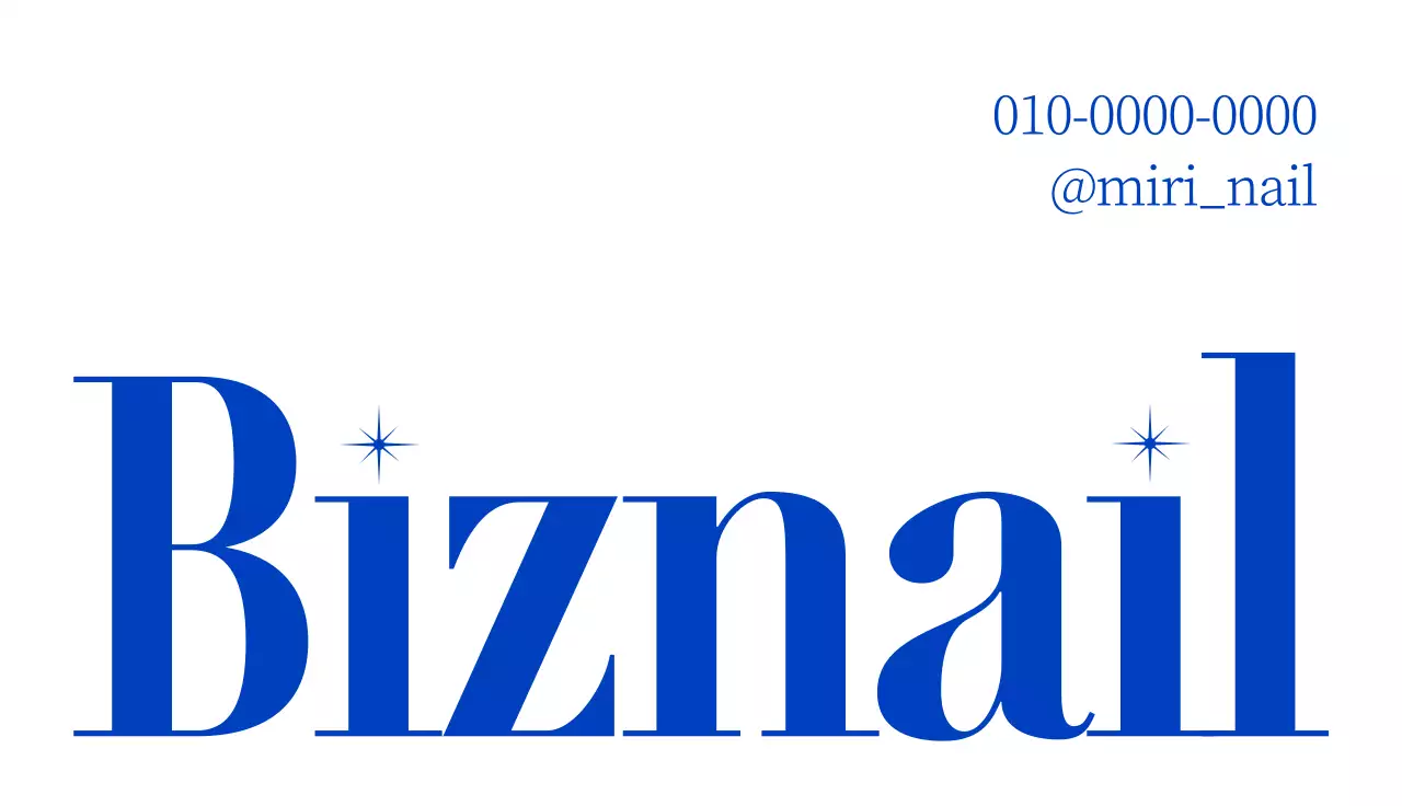 Bellezza salone per unghie evento lotteria con sfondo blu