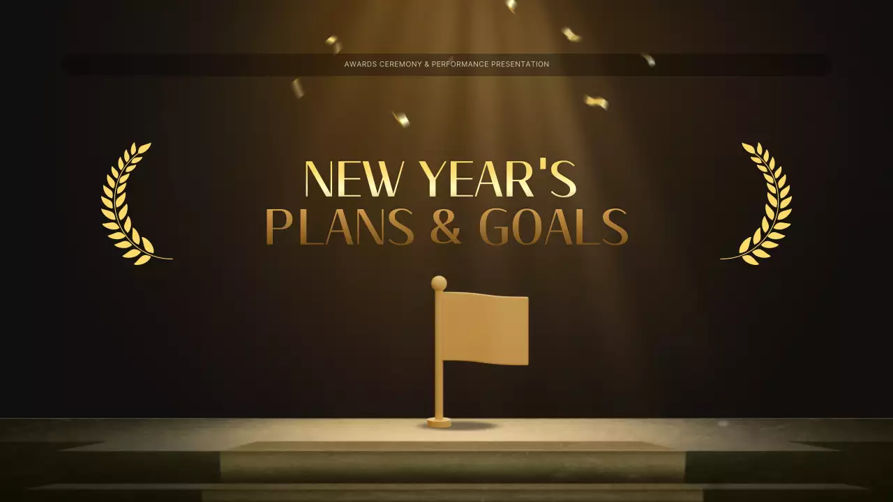 Gold Elegant Awards Presentation