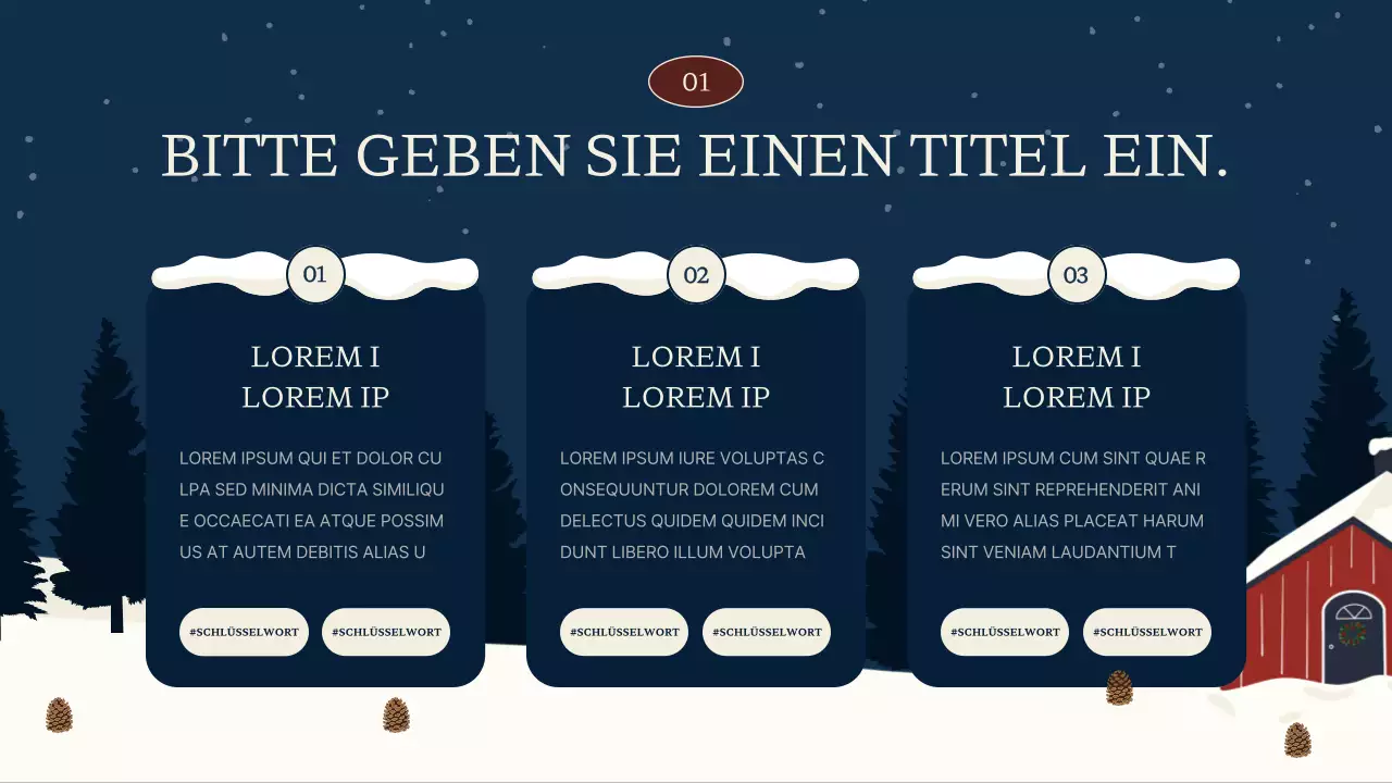 Marineblaues und rotes Schulungsmaterial für die Beratungsstelle