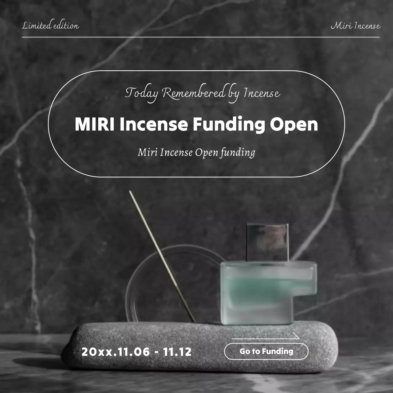 그레이 모던 향 프로모션 소셜 미디어 게시물