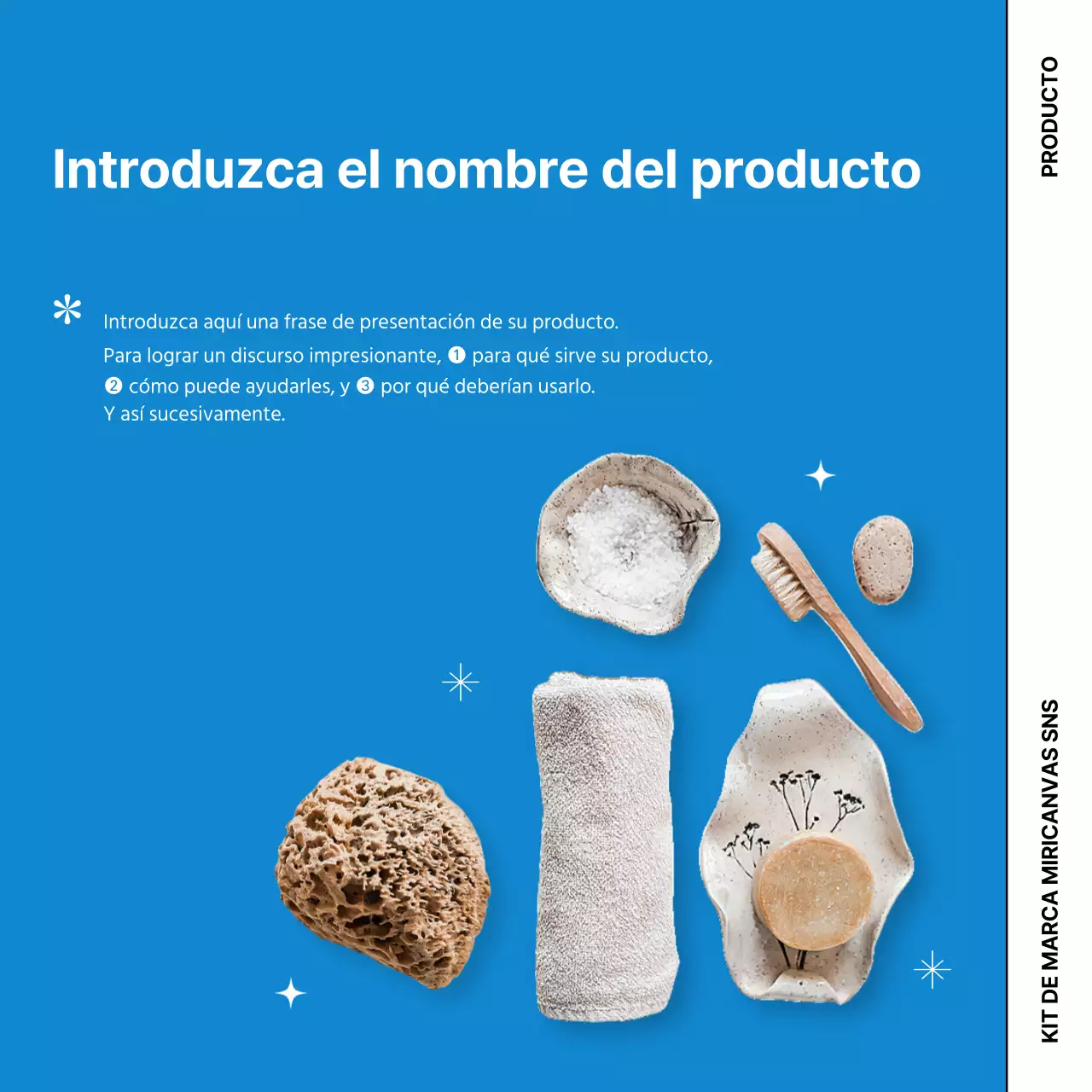 Promociona tu marca de cero residuos con simpáticos gráficos sobre fondo azul