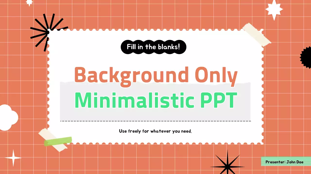 Orange Minimal Template Presentation