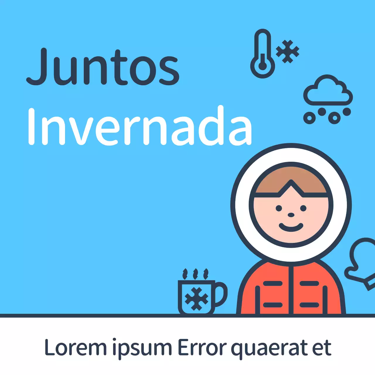 Guía minimalista para invernar en azul y celeste