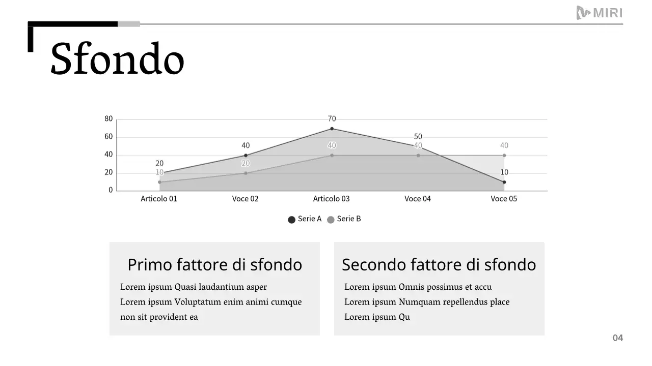Un semplice rapporto stampabile in bianco e nero