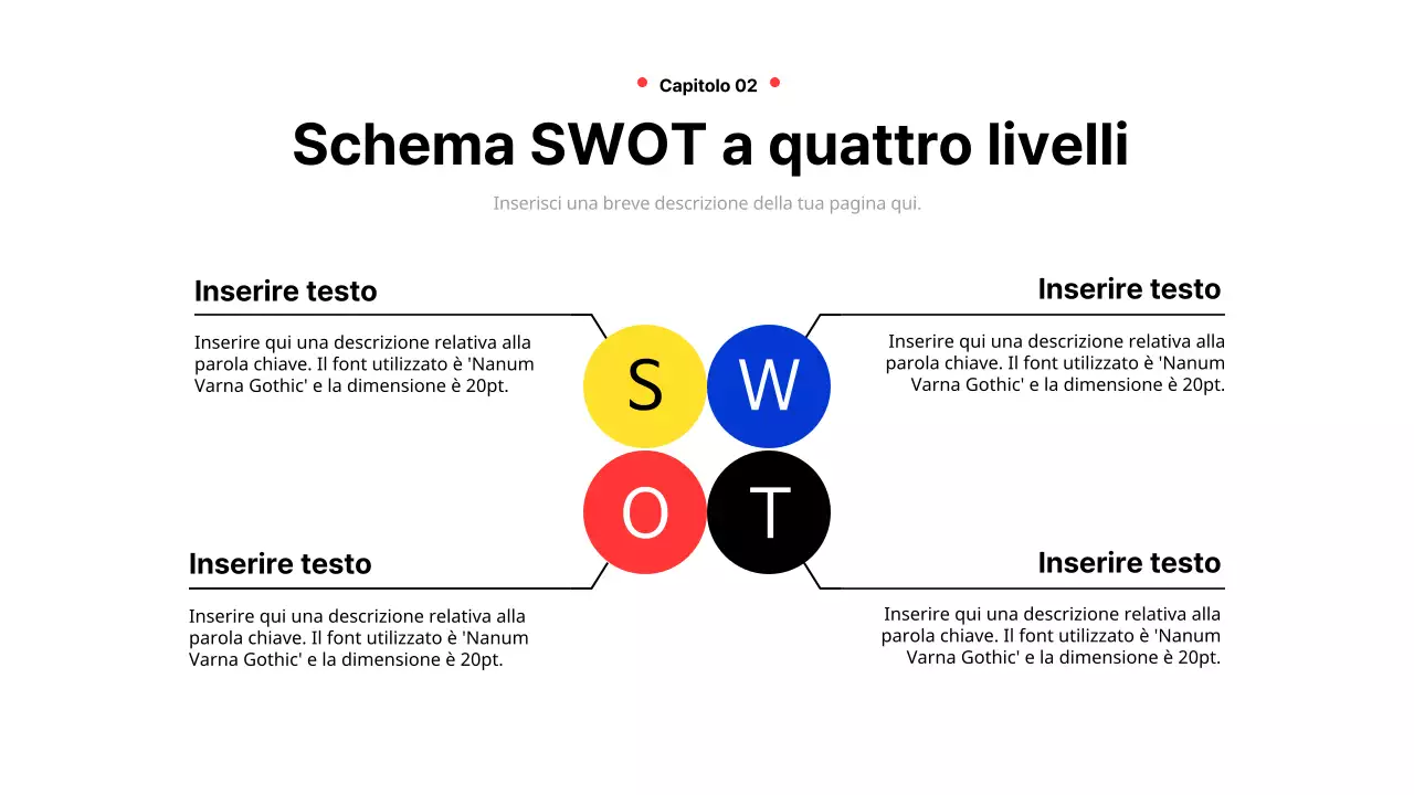 Relazione aziendale geometrica in giallo e rosso